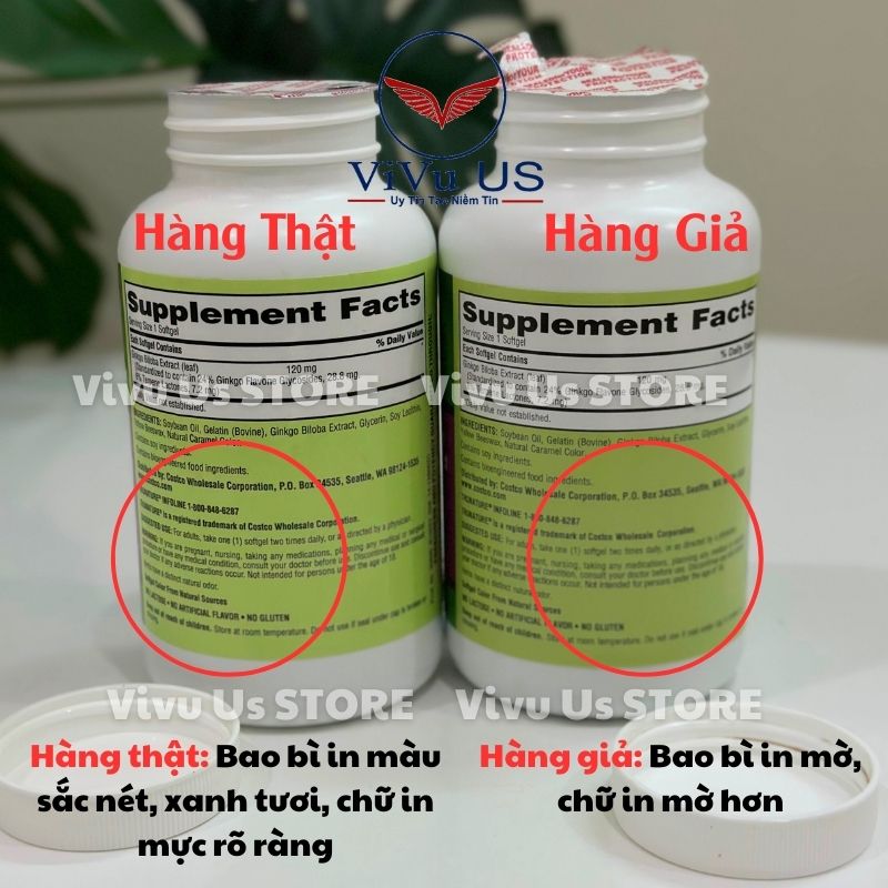 Phân Biệt Hàng Thật Hay Giả Ginkgo Biloba Mỹ 2024