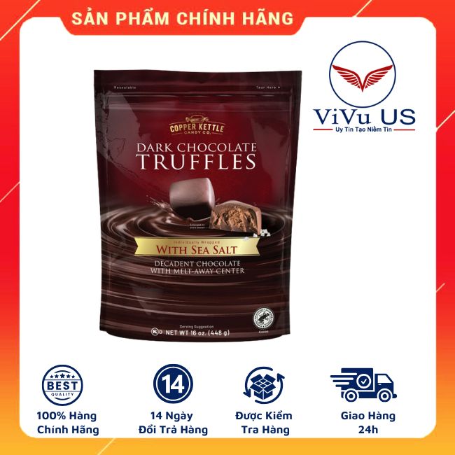 Socola Muối Đen Đắng Copper Kettle CandyCo: Tuyệt Tác Tan Chảy Từ Nước Mỹ