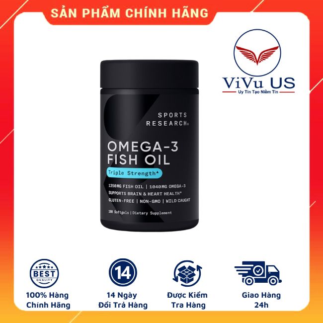 Viên Uống Dầu Cá Omega 3 SR Fish Oil Mỹ: Bí Quyết Vàng Cho Sức Khỏe Toàn Diện